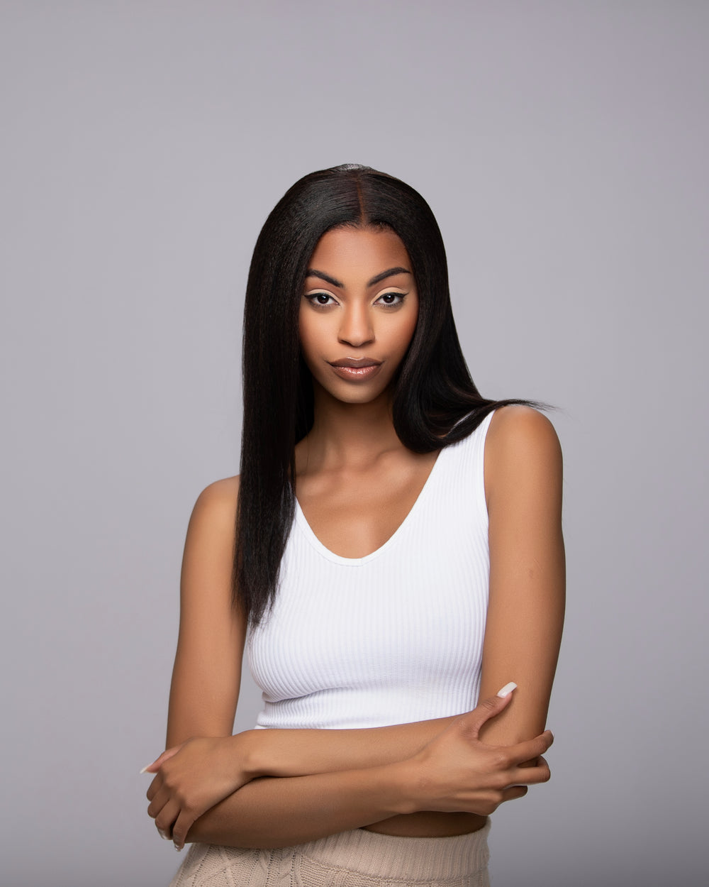 Cassie Italian Yaki Lace Front Wig