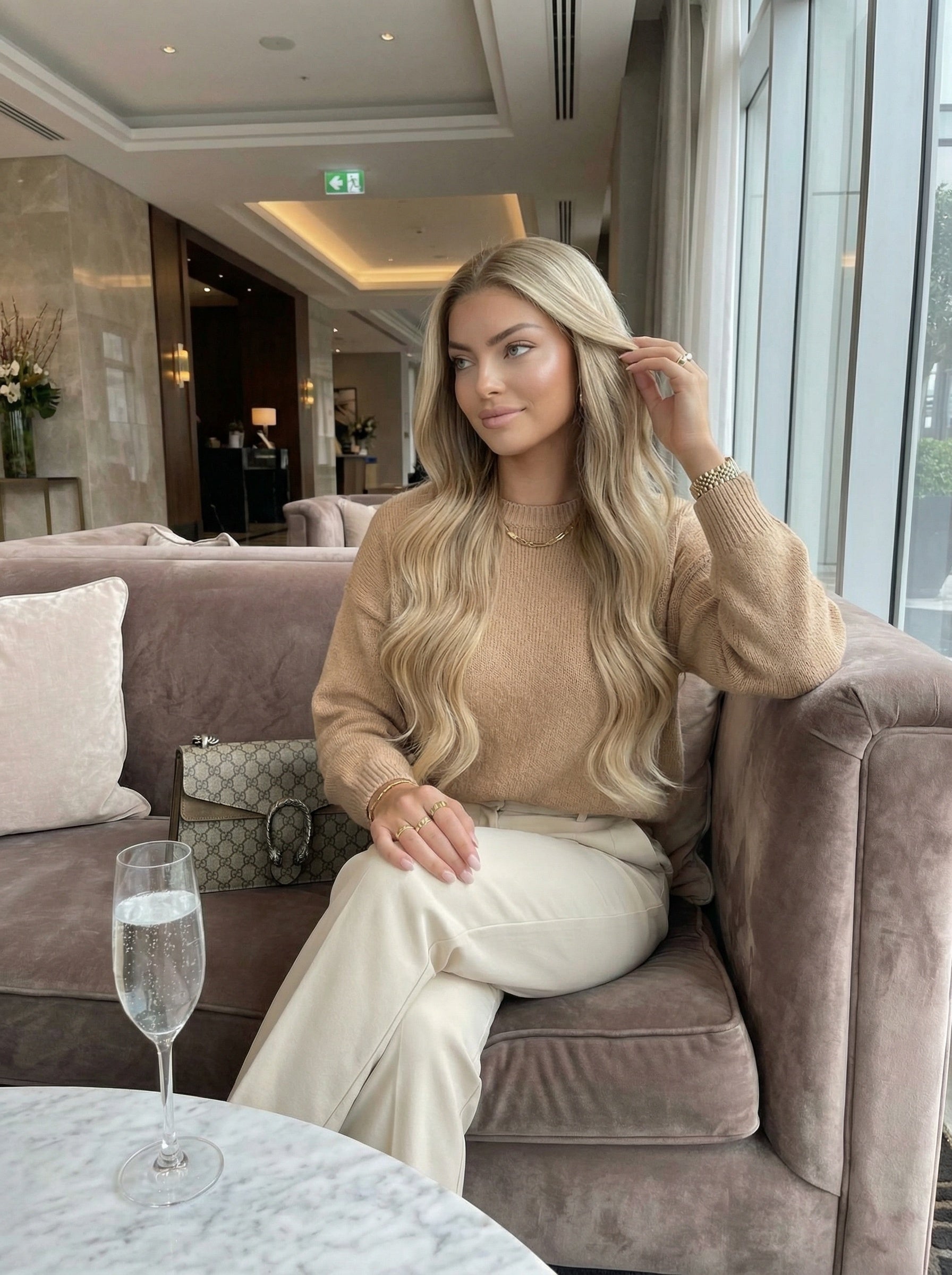 Aniyah Nova HD 13x6 Luxury Wavy Straight Lace Front Wig – Brazilian Human Hair, Glueless & Ready to Wear