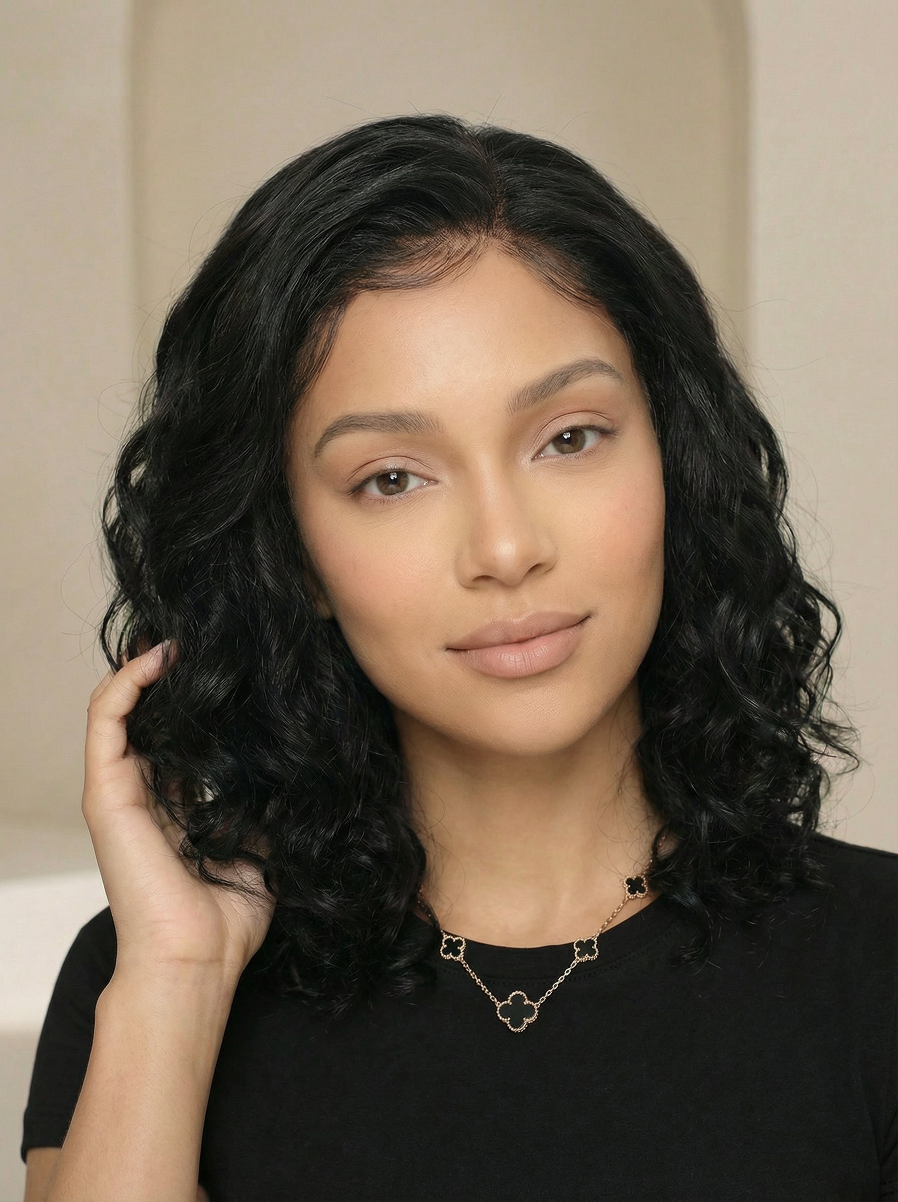 Keisha Body Curl Lace Front Wig – Burmese Virgin Human Hair, Glueless & Natural Hairline