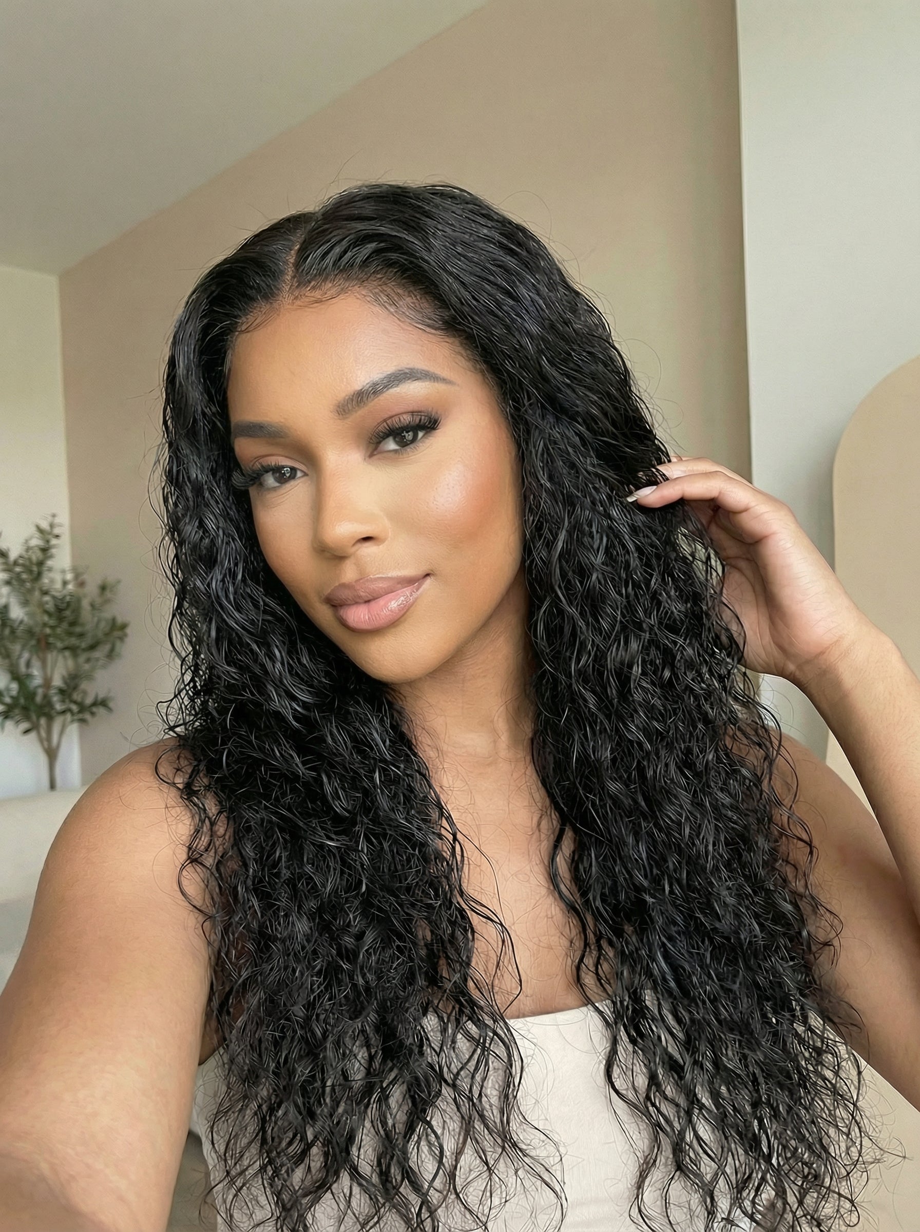Kierra Loose Wave Lace Front Wig – Burmese Virgin Human Hair, Glueless & Natural Hairline