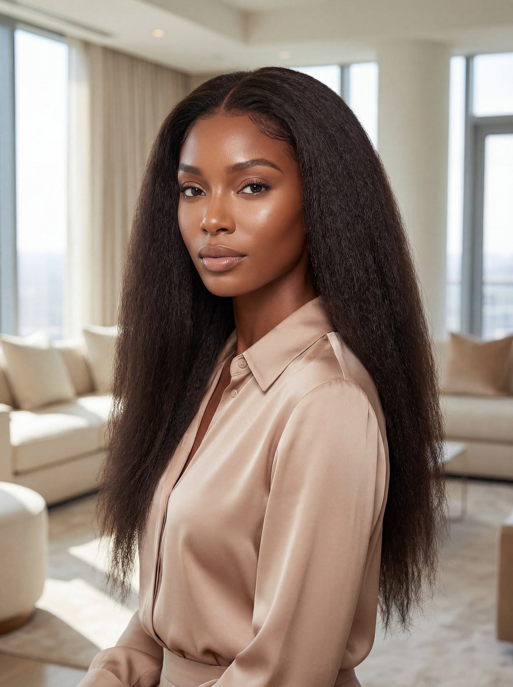 Olivia | HD 13x6 Luxury Kinky Straight Lace Front Wig