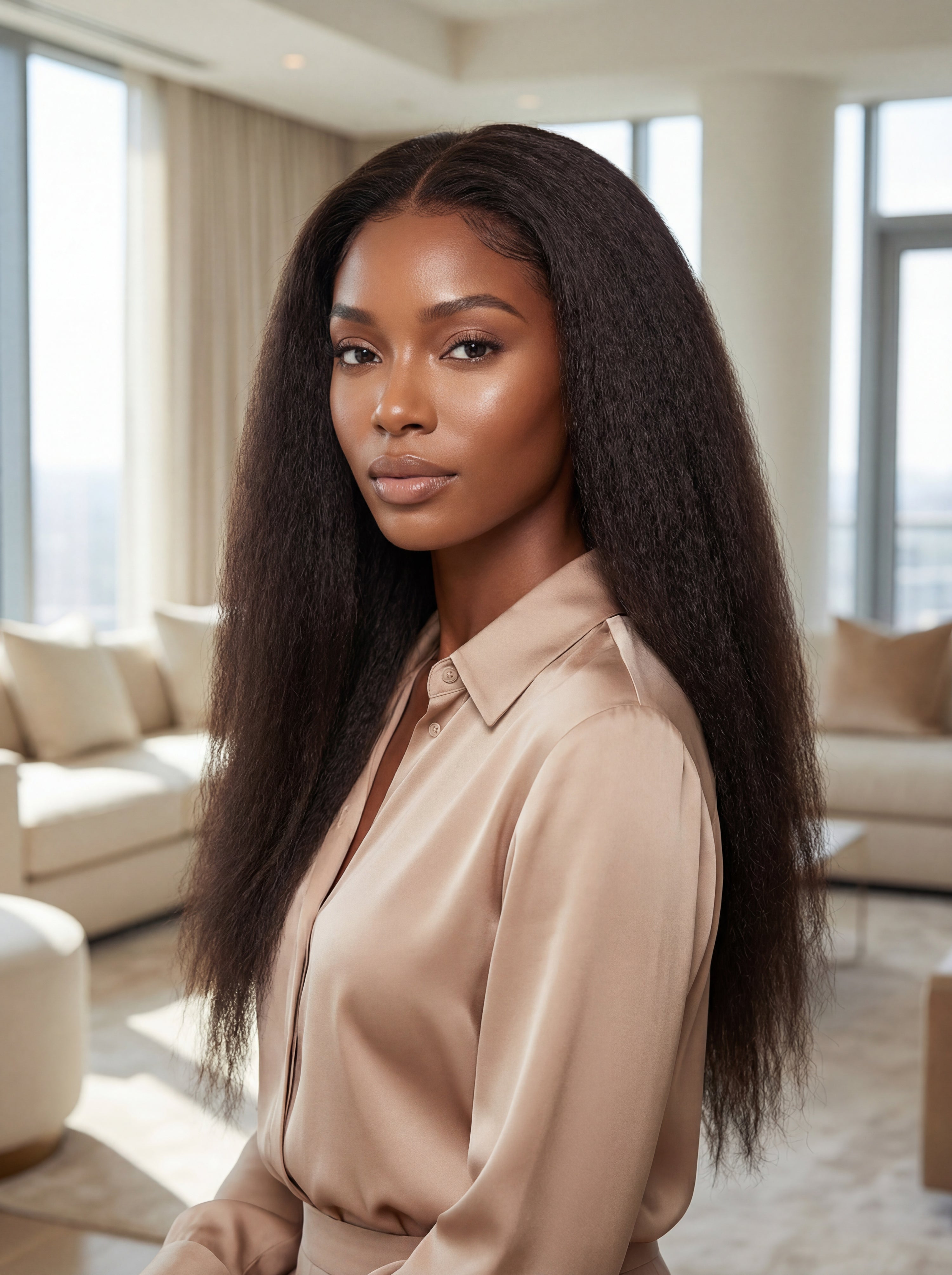 Olivia | HD 13x6 Luxury Kinky Straight Lace Front Wig