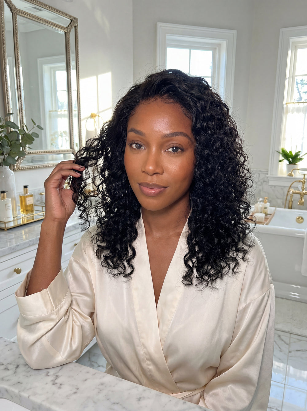 Aaliyah Loose Body Curl Lace Front Wig – Burmese Virgin Human Hair, Glueless & Ready to Wear